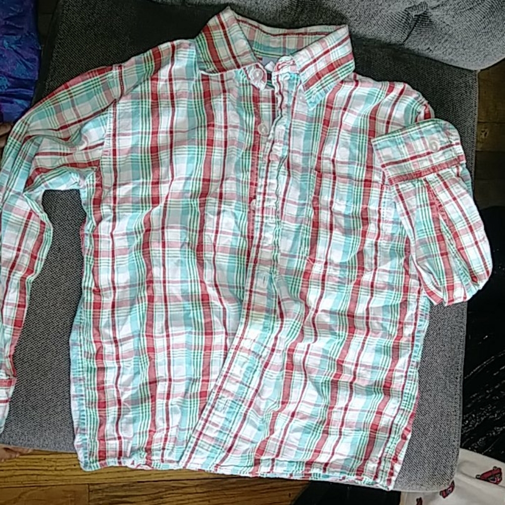 Boy Bella Bliss Button Down Plaid Shirt